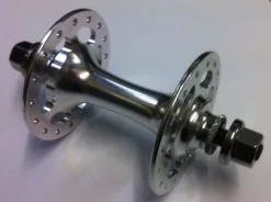 CNC Bahnvorderradnabe SB Silber 20L [3943]