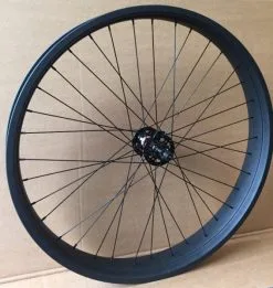 26" CNC Fatbike Laufradsatz Novatec/Fat Eight 135/170mm Disc Schwarz [14911]