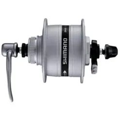 Shimano Disc Nabendynamo DH-3D35 32 Loch Centerlock Silber Inkl. QR [21303]