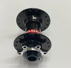 Novatec Light Disc Vorderradnabe 15mm 32 Loch Schwarz Logo Rot [21593]