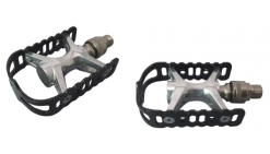 MKS UB-Lite Ezy Clip-On Touring Pedale Silber/schwarz [19219]