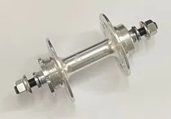 CNC Bahnhinterradnabe U-Free Fix/Free Silber 32L [20654]