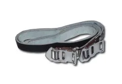 CNC Pedalriemen Leder Schwarz [8284]