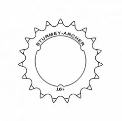 Sturmey Archer C50 1/8" Ritzel 19 Zähne Flach [20593]