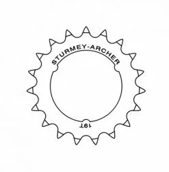 Sturmey Archer C50 3/32" Ritzel 18 Zähne Flach [20589]