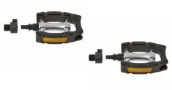 Wellgo QR Anti-Ruschpedal Mit Schnellspannachse Silber/schwarz [19970]